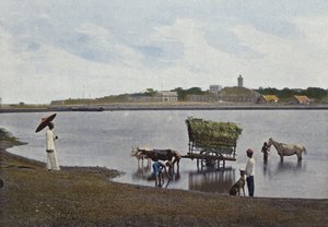 Ceylon, een doorwaadbare plaats voor Colombo door European Photographer